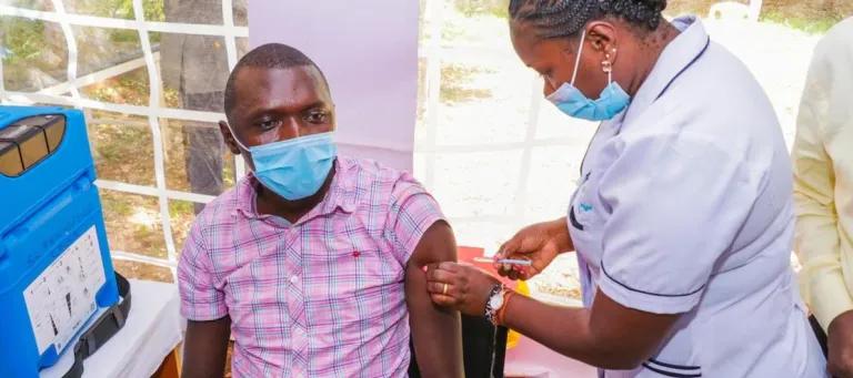 Doctor treating patient
