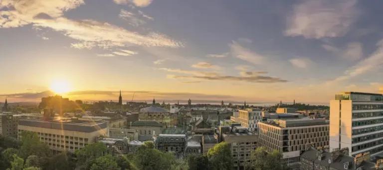 Edinburgh skyline looking north