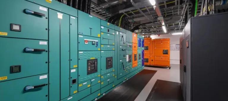 Computer cabinets at the Advanced Computer Facility 