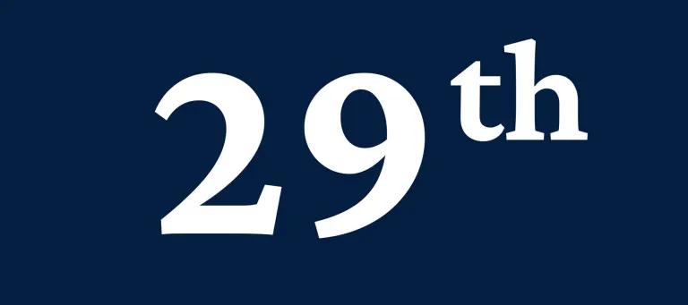 29th rating