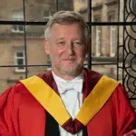 Professor Stuart William John Reid receiving their honorary degree.
