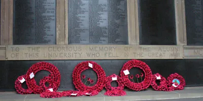 Remembrance wreaths, Old College
