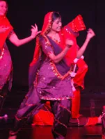 Indian dancers on stage