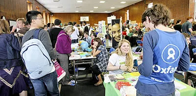 The Freshers' week fair