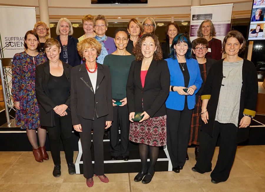 Image of winners of Suffrage Science awards 2018