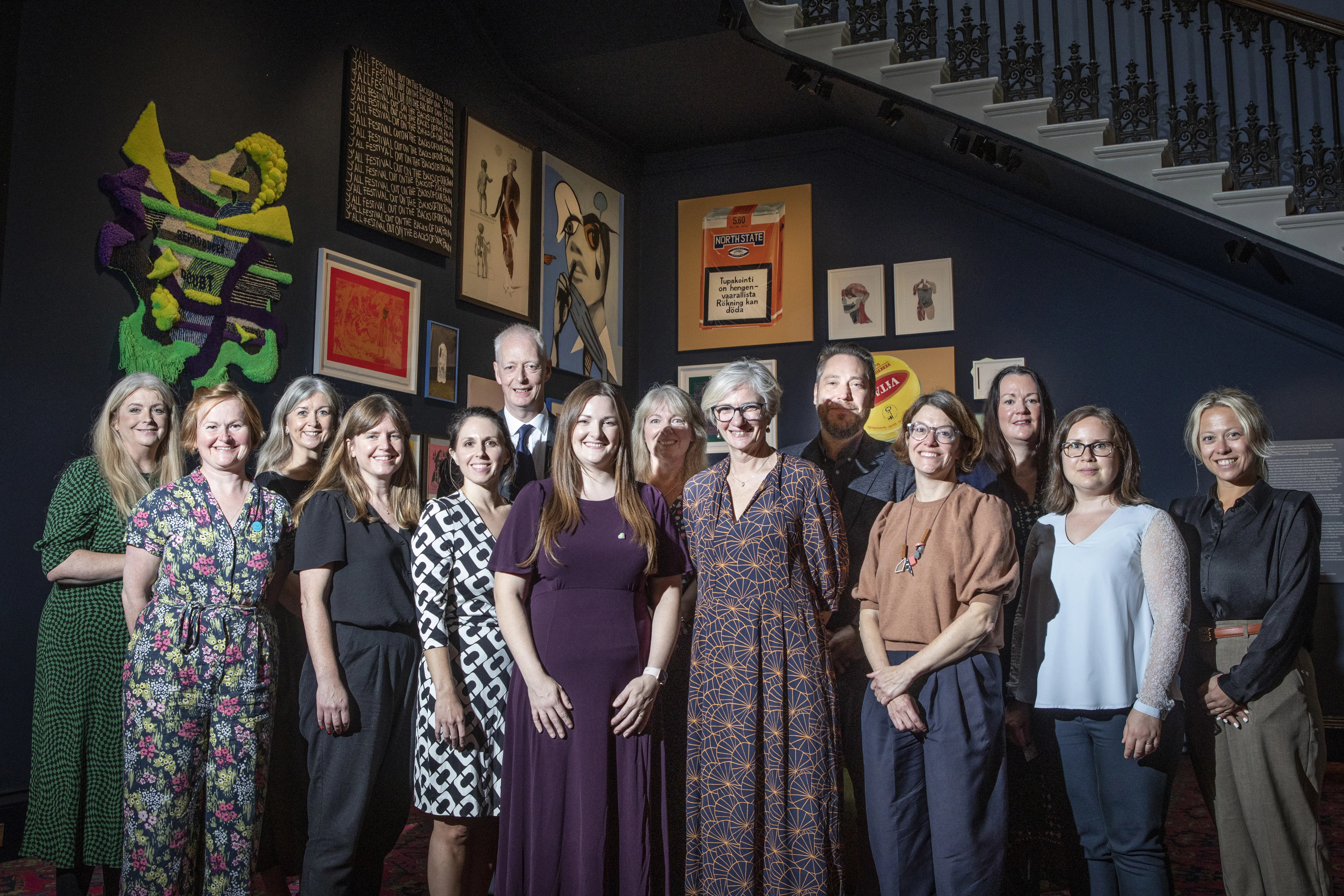 Group of academics in Old College 