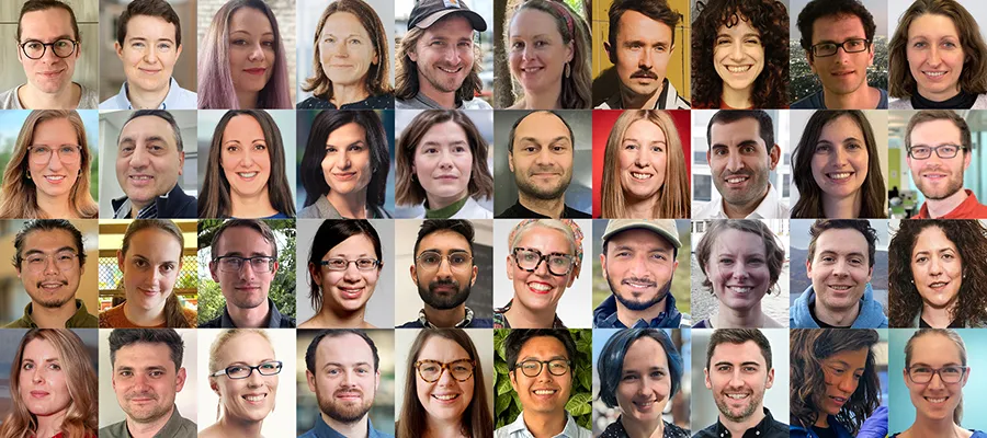A montage of the faces of newly appointed 2024 Chancellor's Fellows.