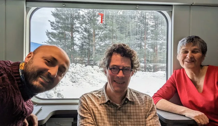 L-R: Theodor Cojoianu, Marc Metzger and Yvonne Edwards