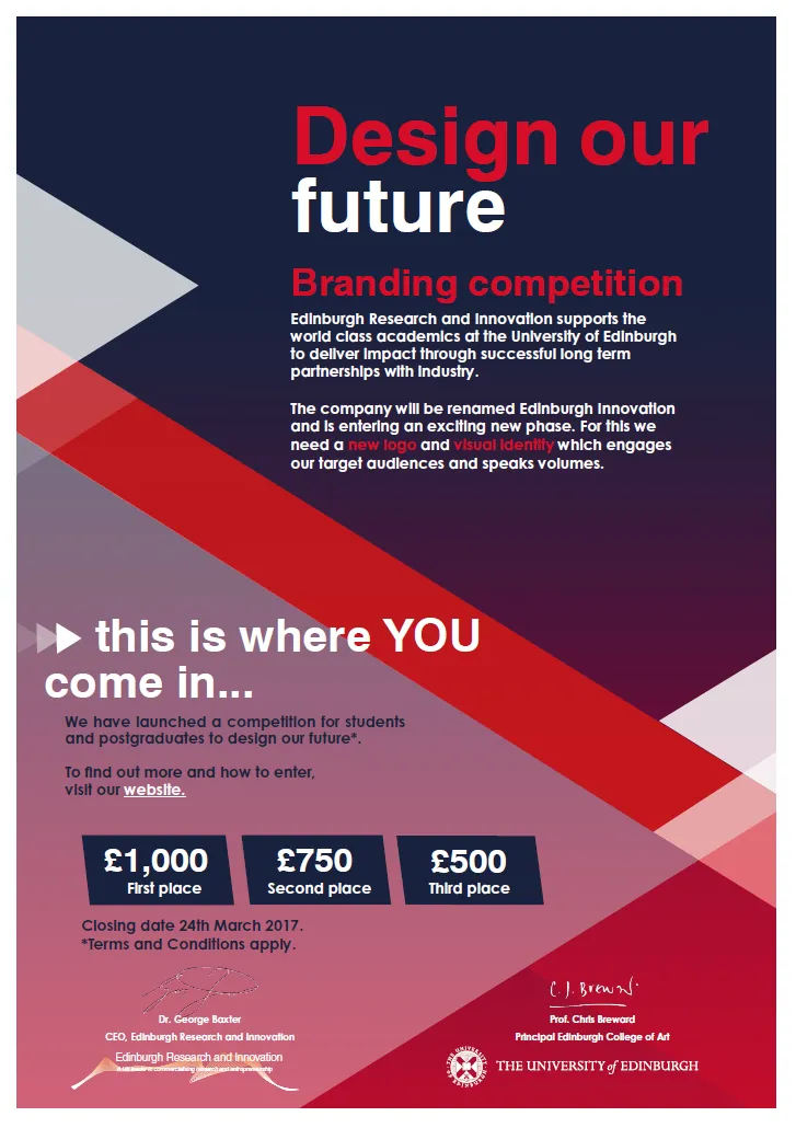 Edinburgh Innovation design competition poster