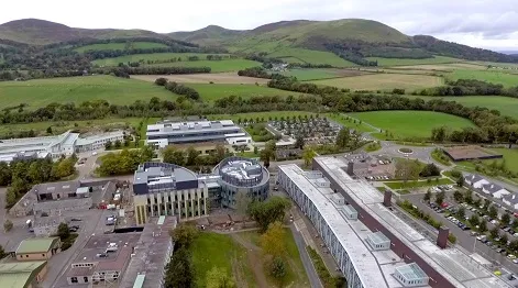 Aerial photograph of the Easter Bush/AgriTech buildings