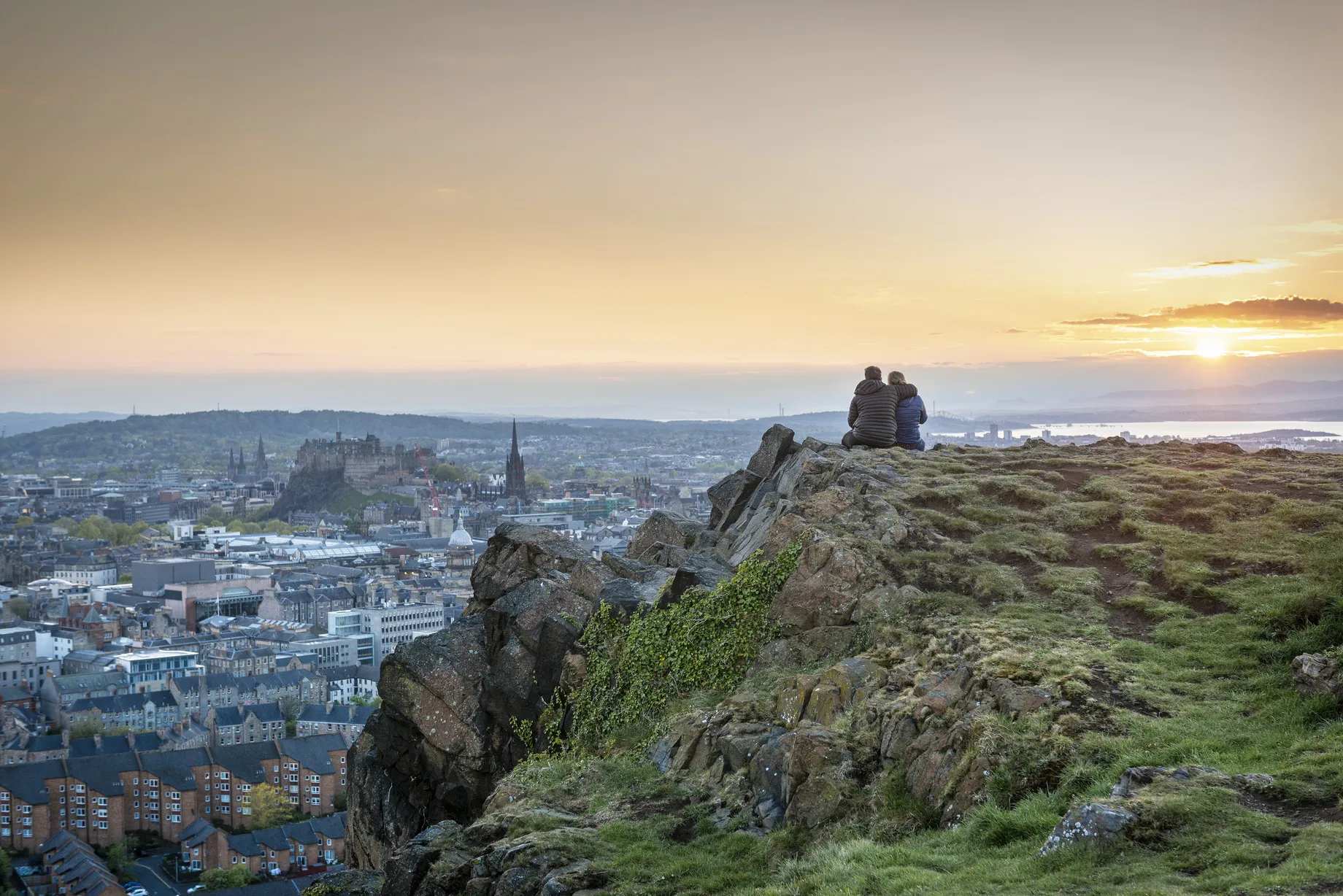 Students on Salisbury Crags