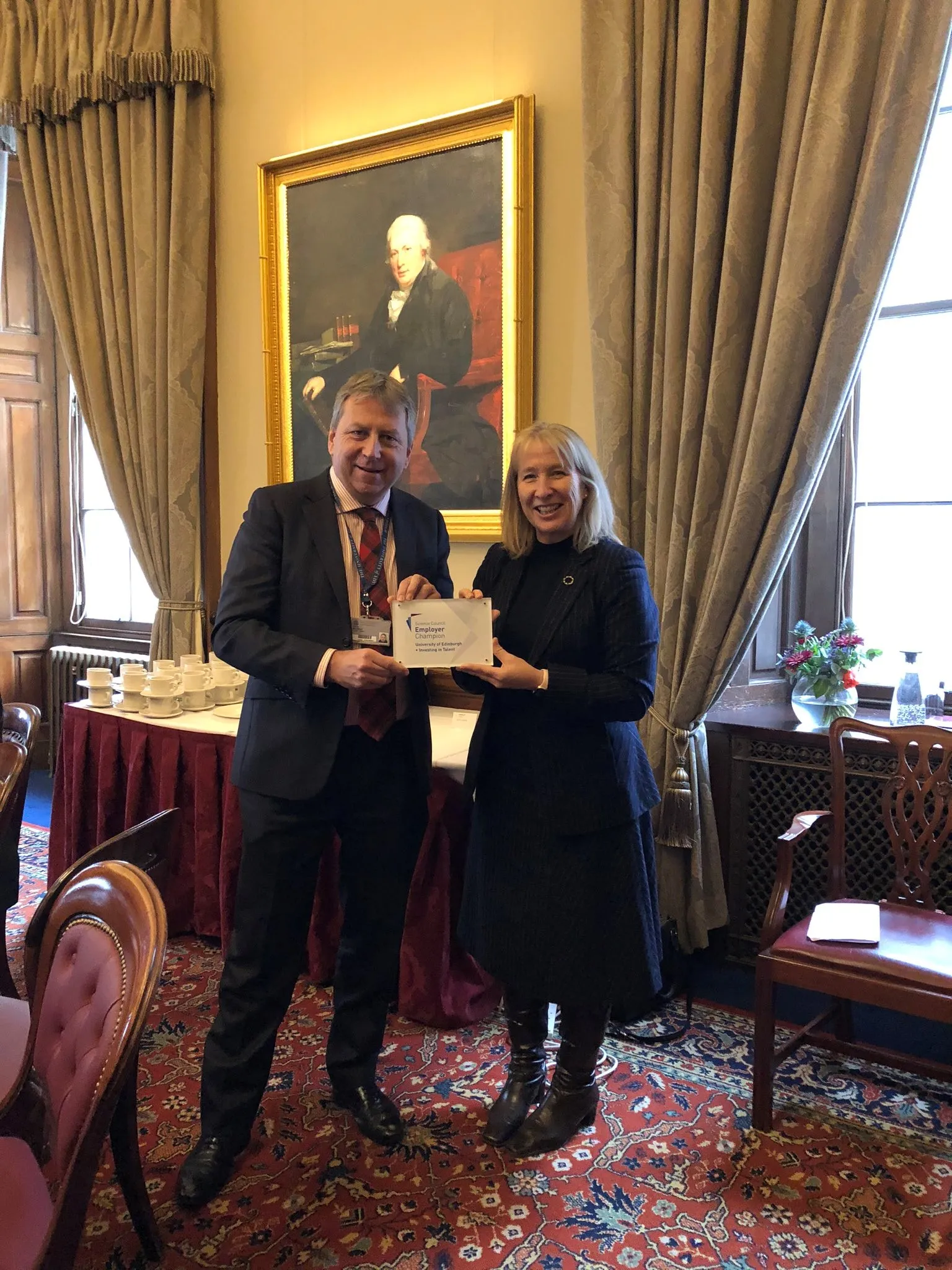 Vice-Chancellor Professor Peter Mathieson receives Employer Champion award