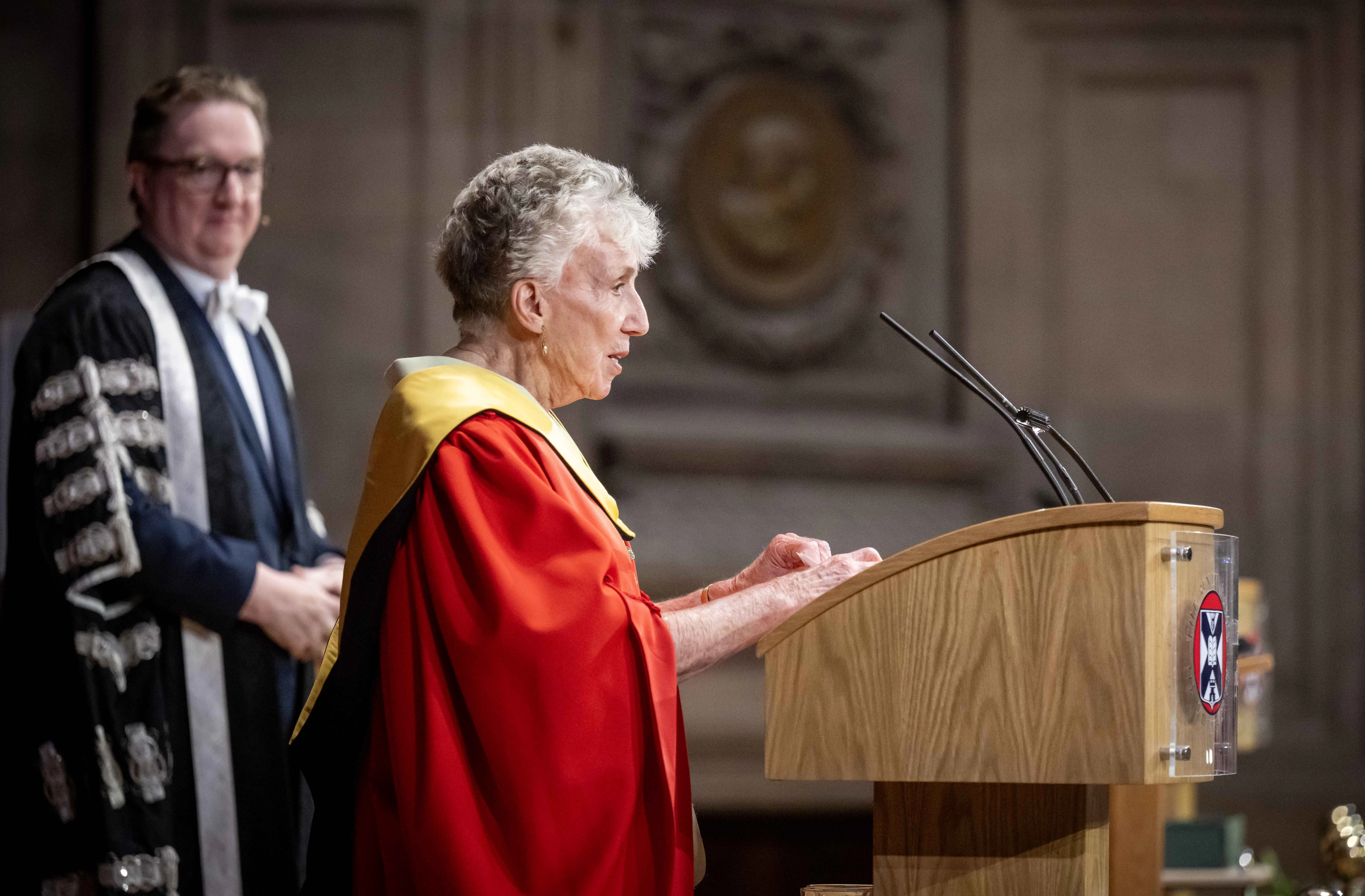 Patricia Liddell Russell receives her father Eric Liddell's honorary degree