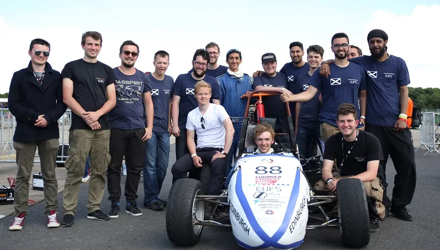 Formula Student team and car