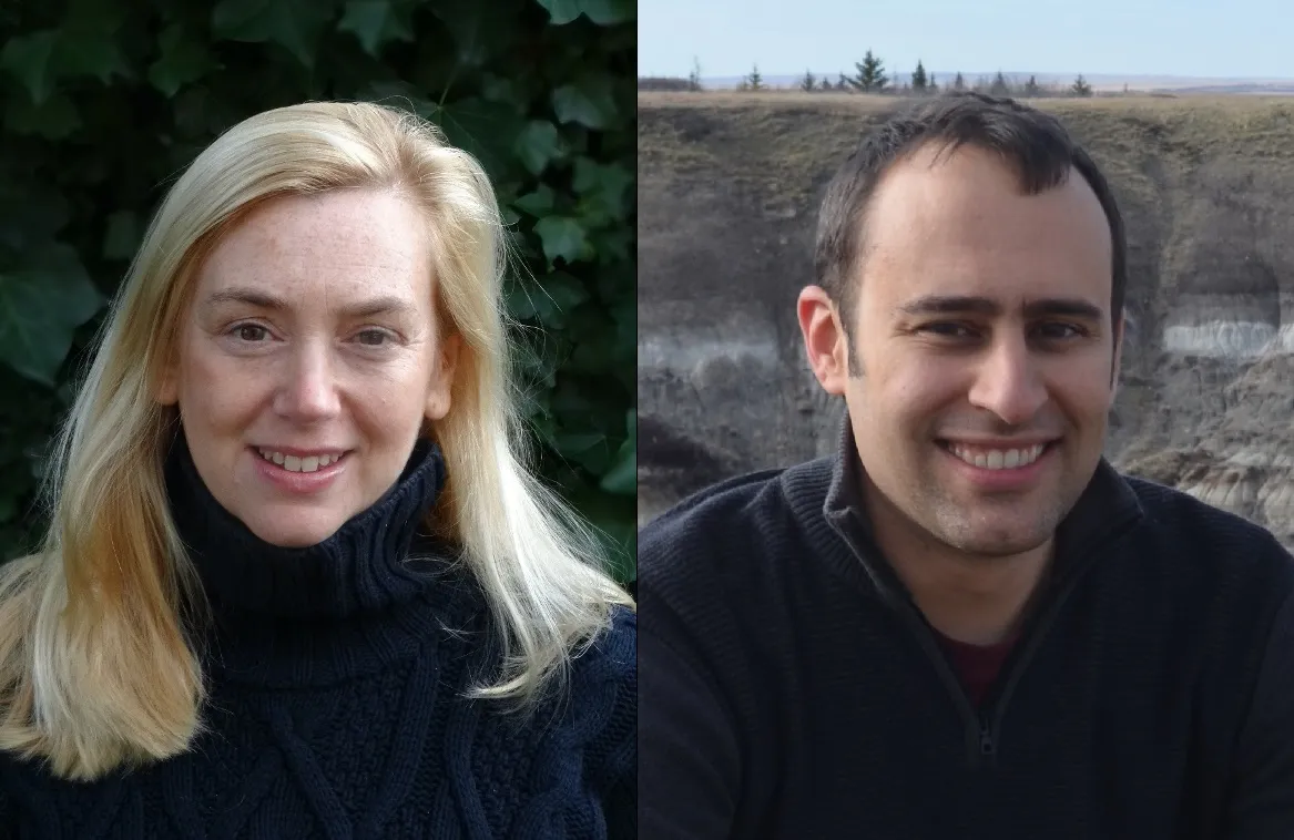 Image of Professors Sinead Farrington and Steve Brusatte