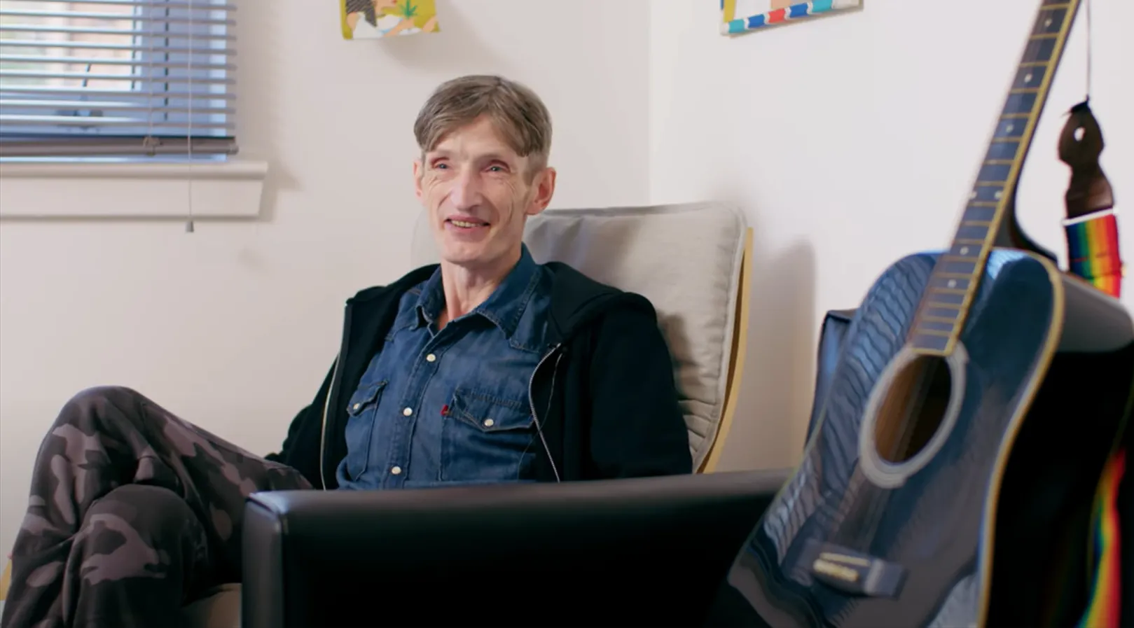 An image of Greig, a tenant of the Simon Community Scotland homes scheme