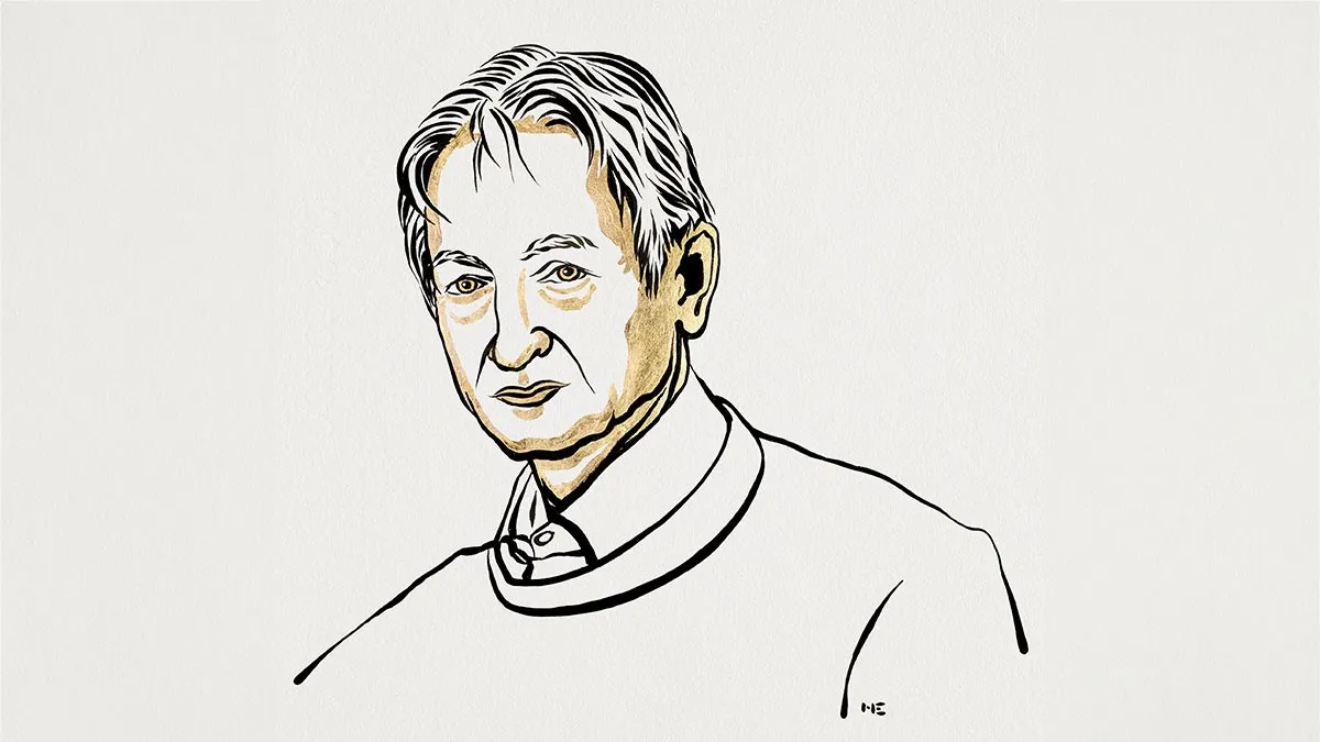 Illustration of Professor Geoffrey Hinton