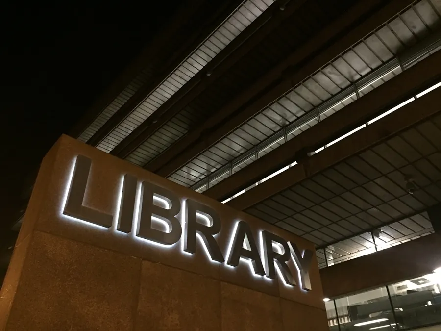 Main Library at night