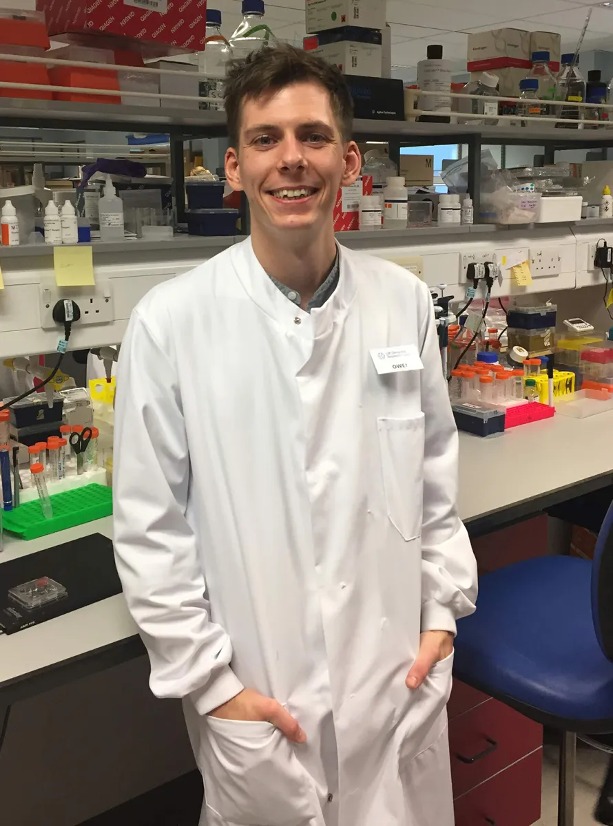 Owen Gwydion James 3 minute thesis UK winner