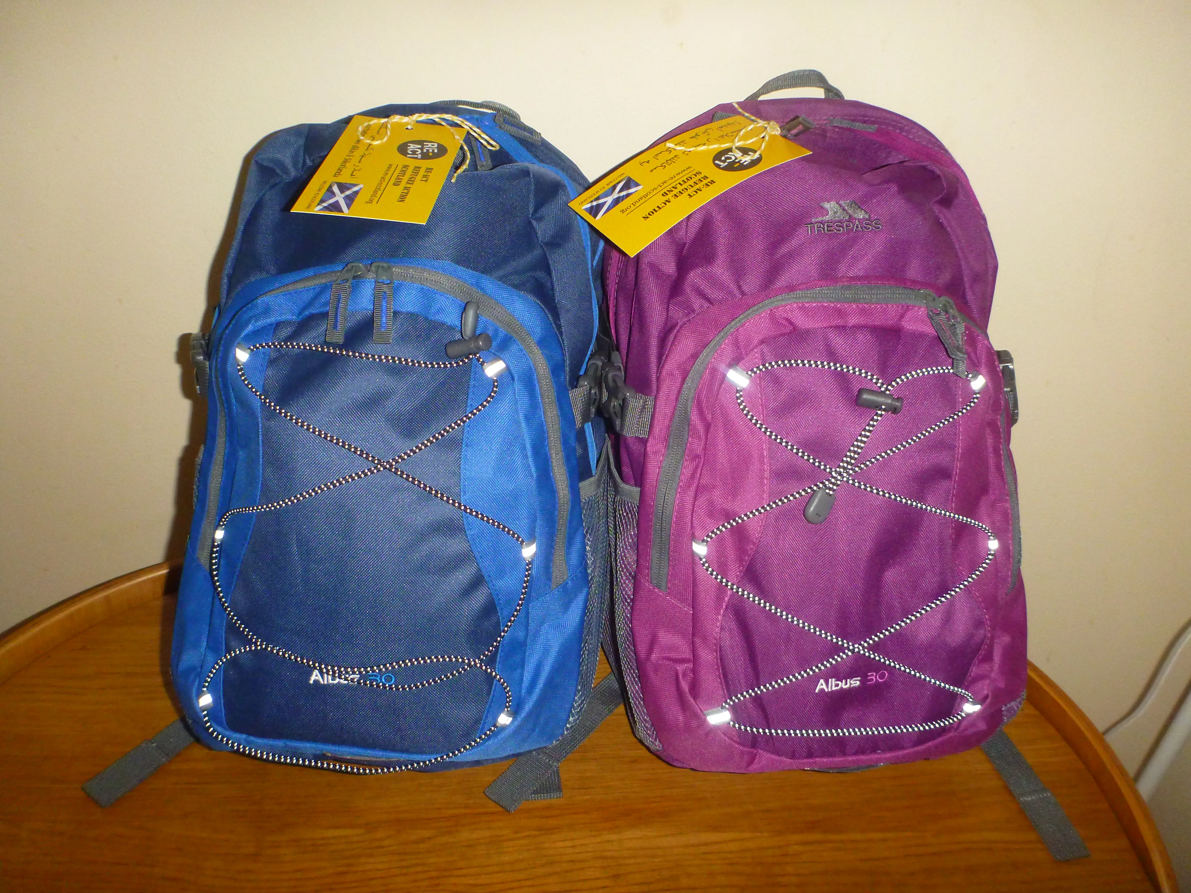 Re:Act welcome backpacks
