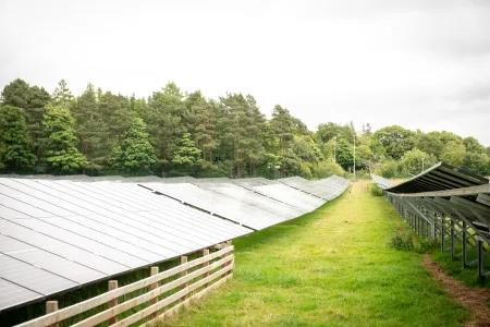 Solar farm at Easter Bush, Edinburgh