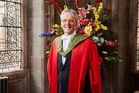 Professor David Lane receiving their honorary degree.