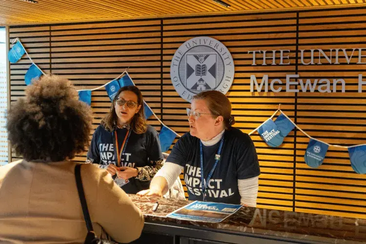 Colleagues during a session at The Impact Festival