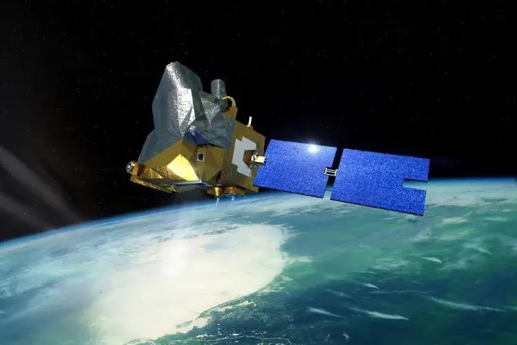 Artist's impression of MicroCarb in orbit. 