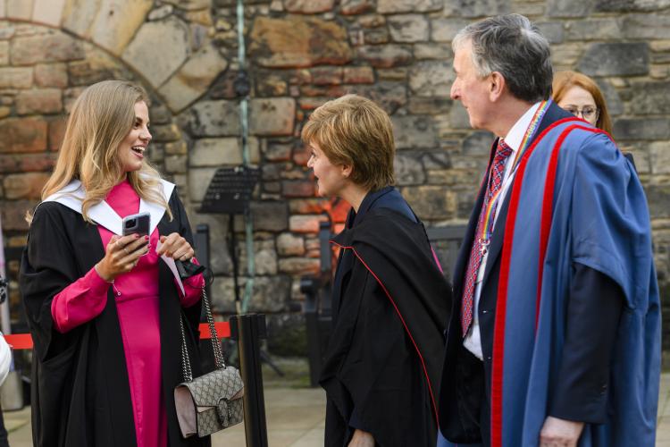 Graduation celebrations at Edinburgh Castle 4