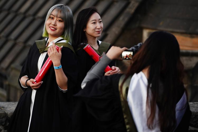 Graduation celebrations at Edinburgh Castle