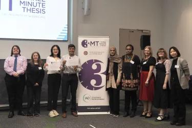 Three minute thesis competition finalists