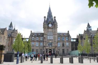 Image of the opening of the Edinburgh Futures Institute on Lauriston Place