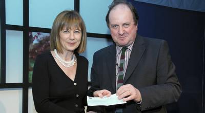 Rosemary Hill and James Naughtie at the James Tait Black Award Ceremony