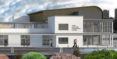 Artist's impression of the refurbished and extended John McIntyre Conference Centre