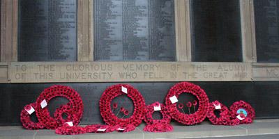 Remembrance wreaths, Old College