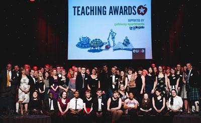 Photo of staff and students at the 2014 EUSA Teaching Awards