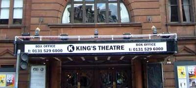 Section of the facade of King's Theatre Edinburgh
