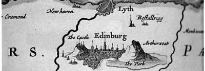 An old map of Edinburgh