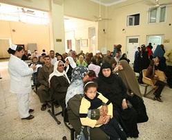 Picture of patients in a waiting room