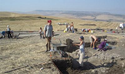 Photo showing people working on the site.