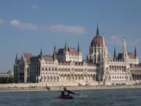 Charles kayaking on the Danube