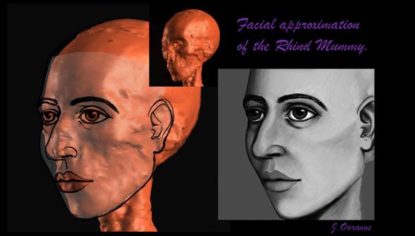 Facial approximation of the Rhind mummy
