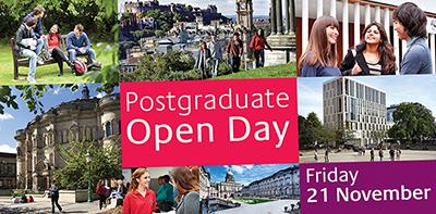 Postgraduate open day promotion