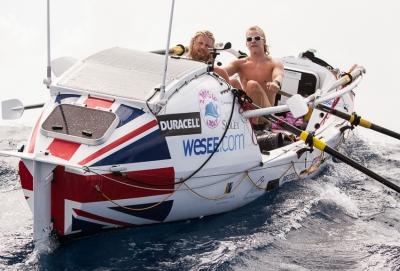 Two students rowing the Atlantic