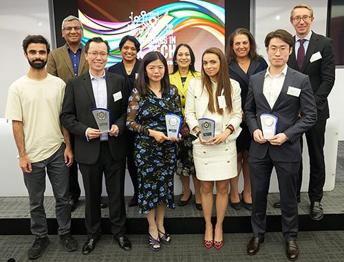 Group photo taken showing Top 100 Asian Stars in UK Tech award recipients