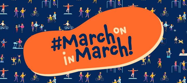 March on in March logo