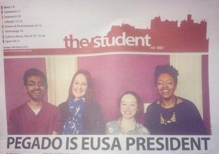 Briana Pegado on the cover of The Student