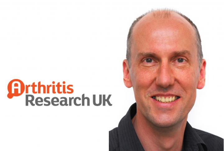 Image of Professor Colin Farquharson and the Arthritis Research UK logo
