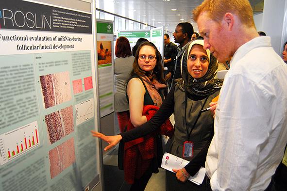 Students at research student day