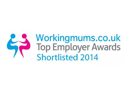 Workingmums.co.uk Top Employer Awards Shortlisted 2014 logo